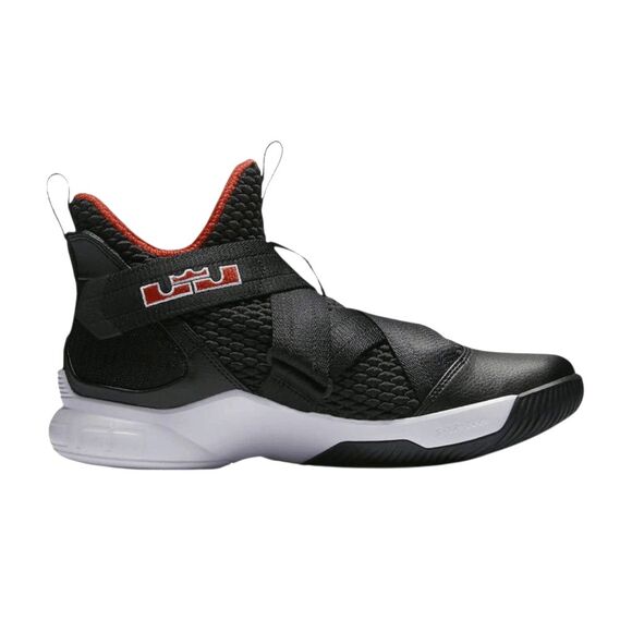 NIKE LeBron Soldier 12 \'Bred\' Basketball Shoes Size 13 main image 4